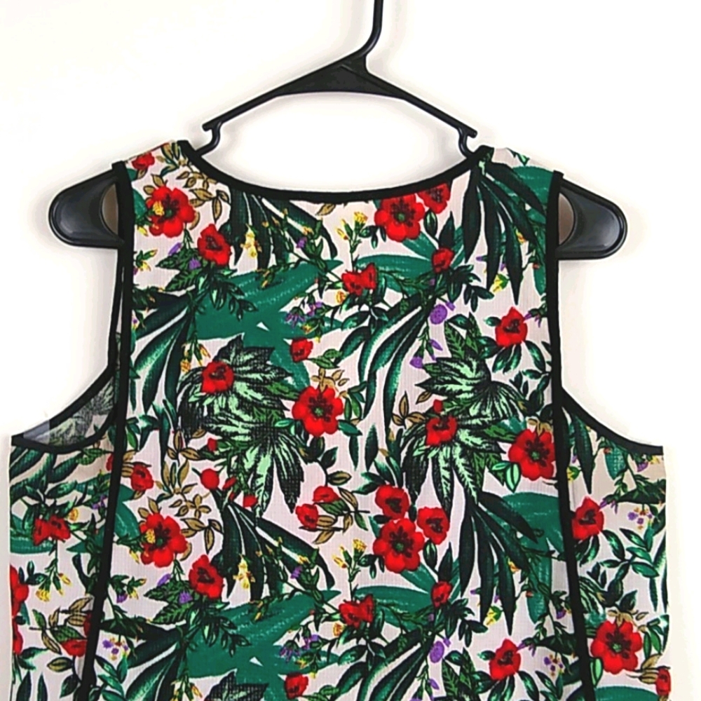 Tropical Floral Tank Top L - Picture 6 of 8